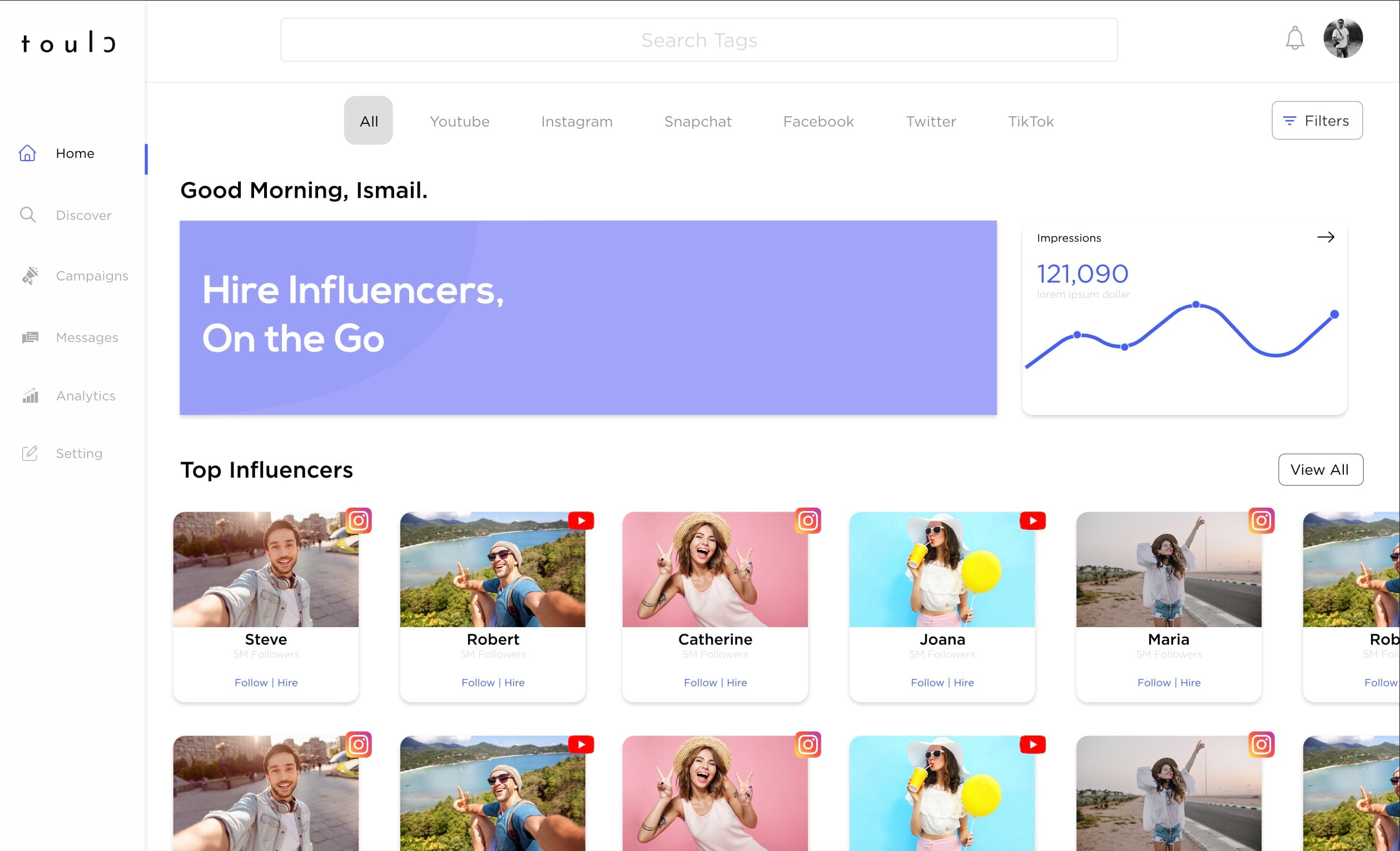 Designing a Platform to Connect Influencers and Brands
