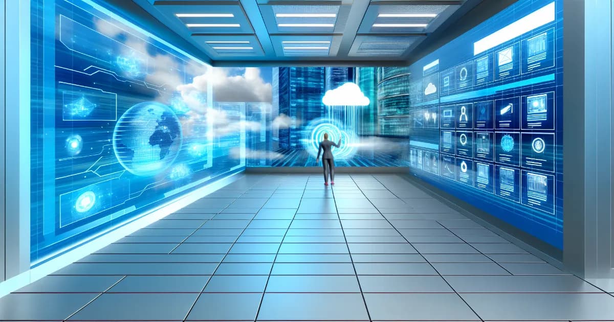 Illustration of Box CEO Aaron Levie discussing AI's role in transforming enterprise SaaS landscape