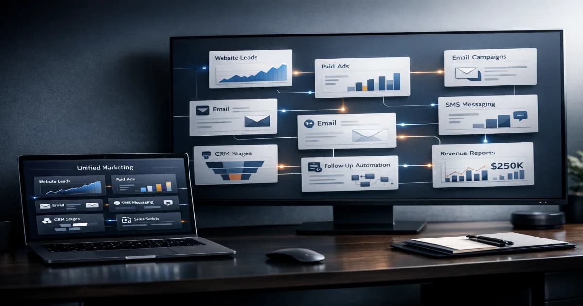 integrated marketing communications technovier workflow dashboard for service teams