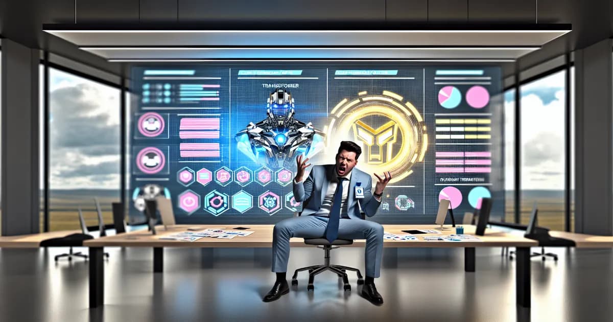 Illustration depicting the evolution of AI model technology beyond transformers