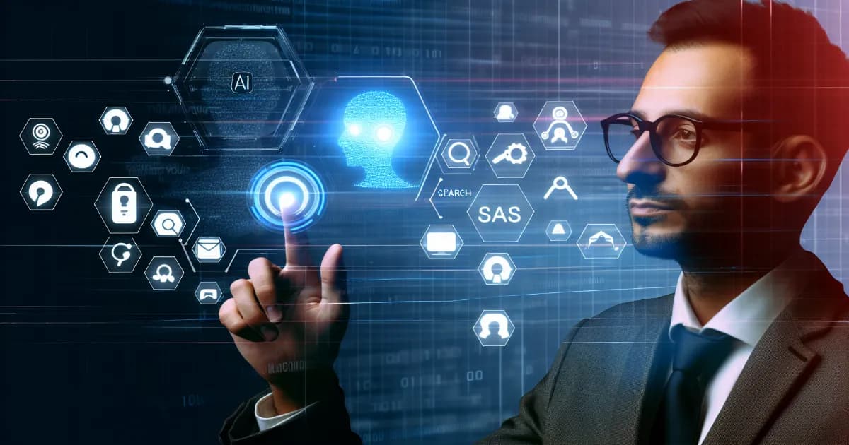 Illustration showing AI search influencing diverse channel strategies in business