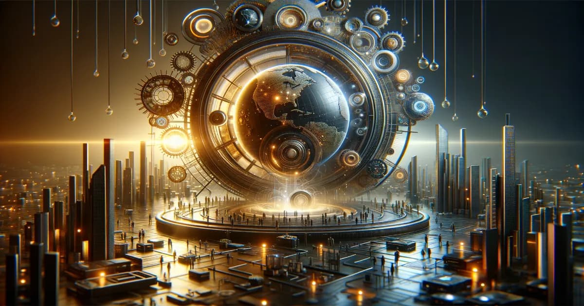 Illustration showing AI search influencing diverse channel strategies in business