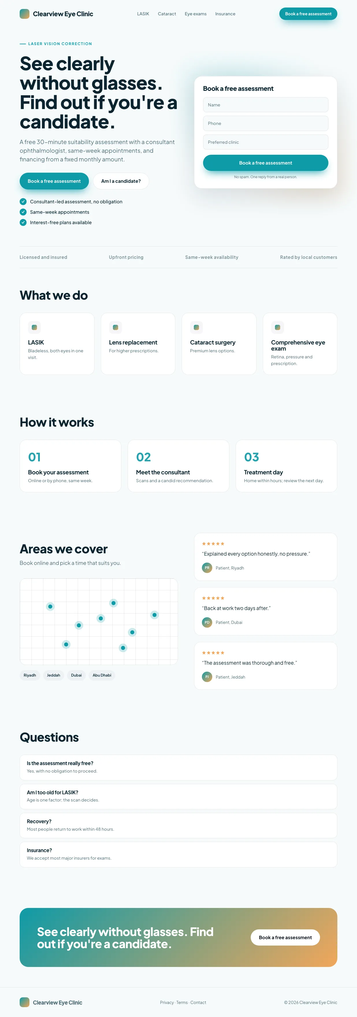 Healthcare Google Ads clinic promotion preview